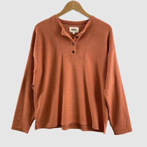 Madewell Tops - 343 Madewell MWL Cozybrushed Henley Top Size M